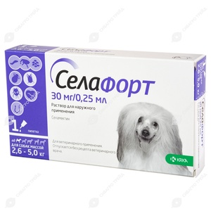 Вет. Селафорт д/соб. 2.6-5кг