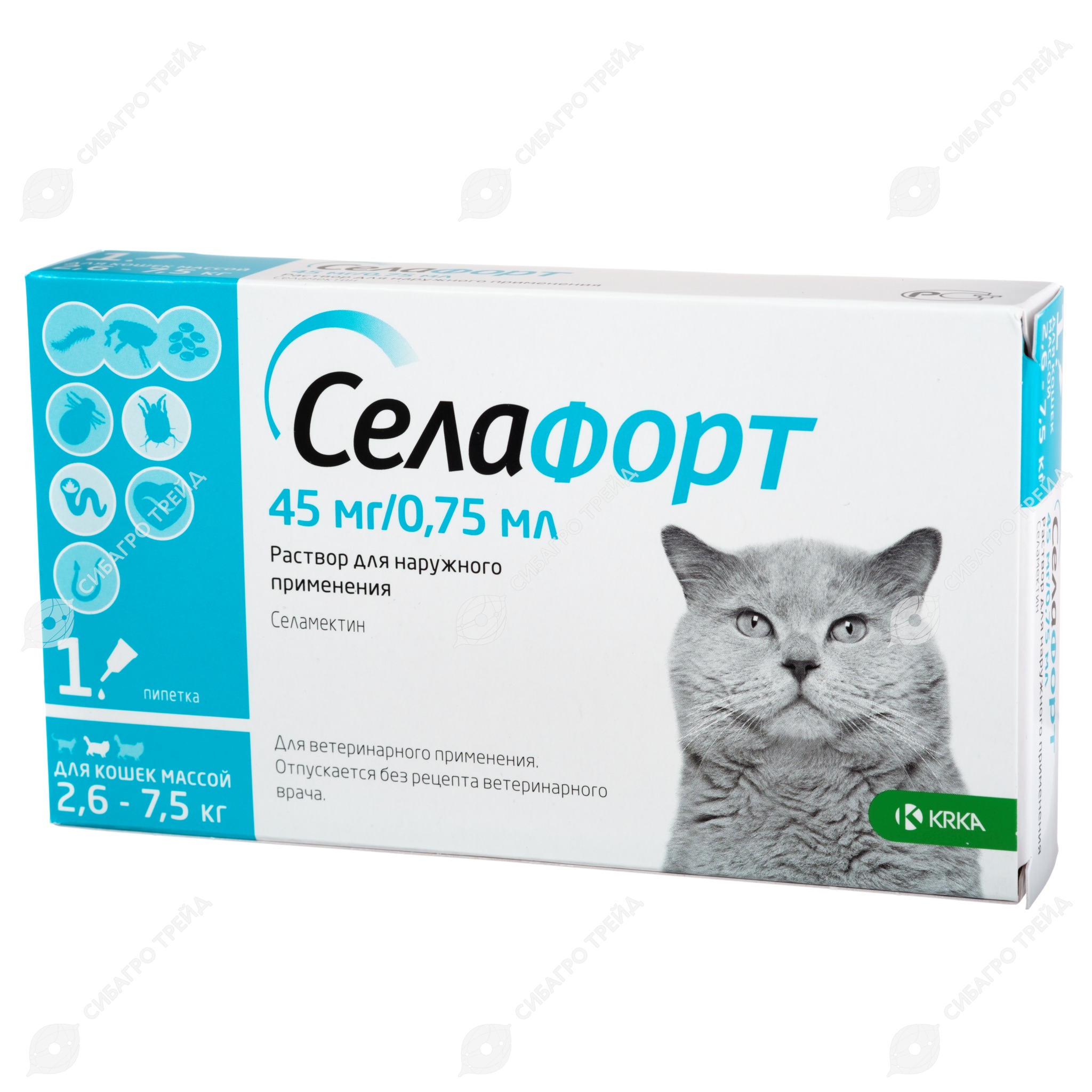 Вет. Селафорт д/кош. 2.6-7,5кг